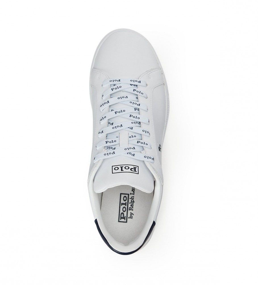 Tênis Ralph Lauren Heritage Court II de couro, branco
