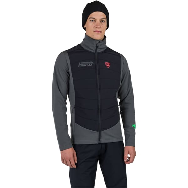 Veste polaire ROSSIGNOL NEW HERO CLASSIQUE HYBRID CLIM FZ ONYX GREY