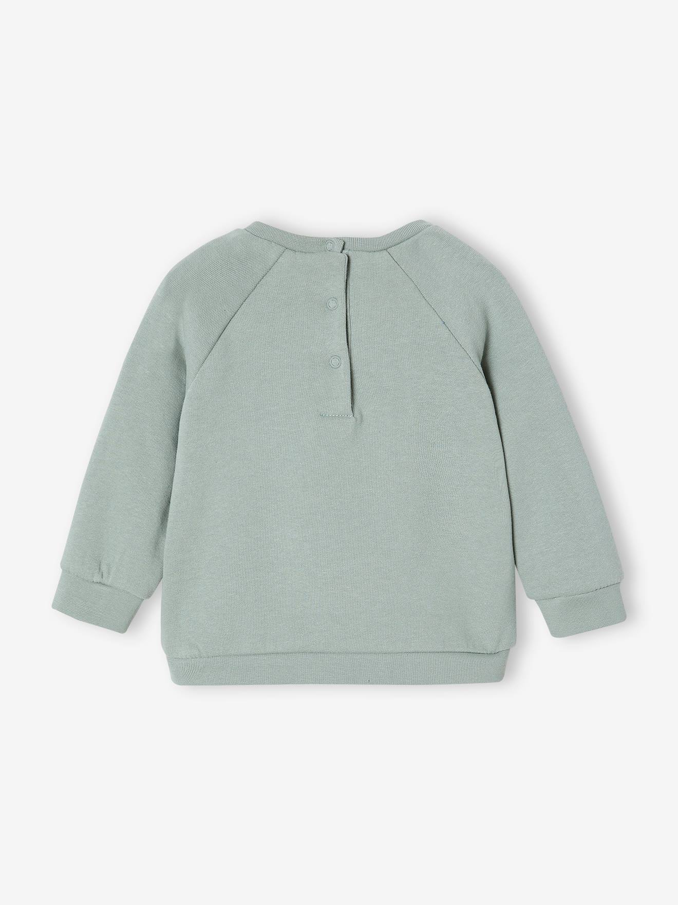 Moletom de lã personalizável para bebê, verde salgueiro