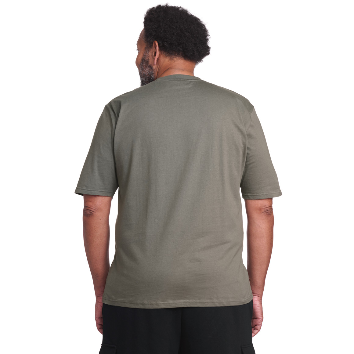VanVaan Herren-T-Shirt mit großem Print oliv