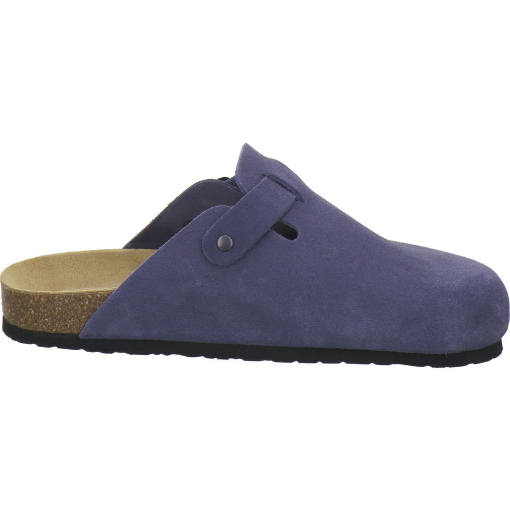 Clogs Herren Leder azzurro Velour