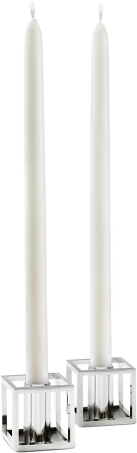 Audo Copenhagen Kubus Candle Holder, Micro Nickel-P
