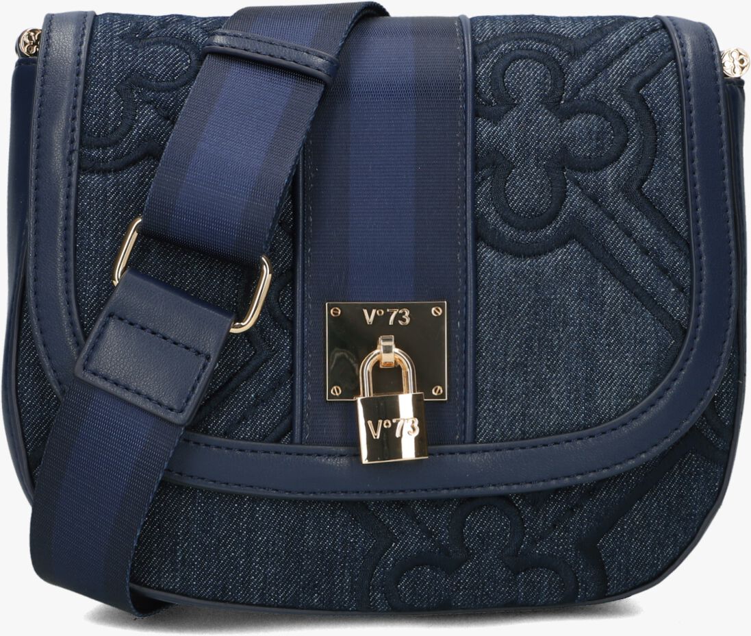 V73 blauwe v73 schoudertas iris flap bag