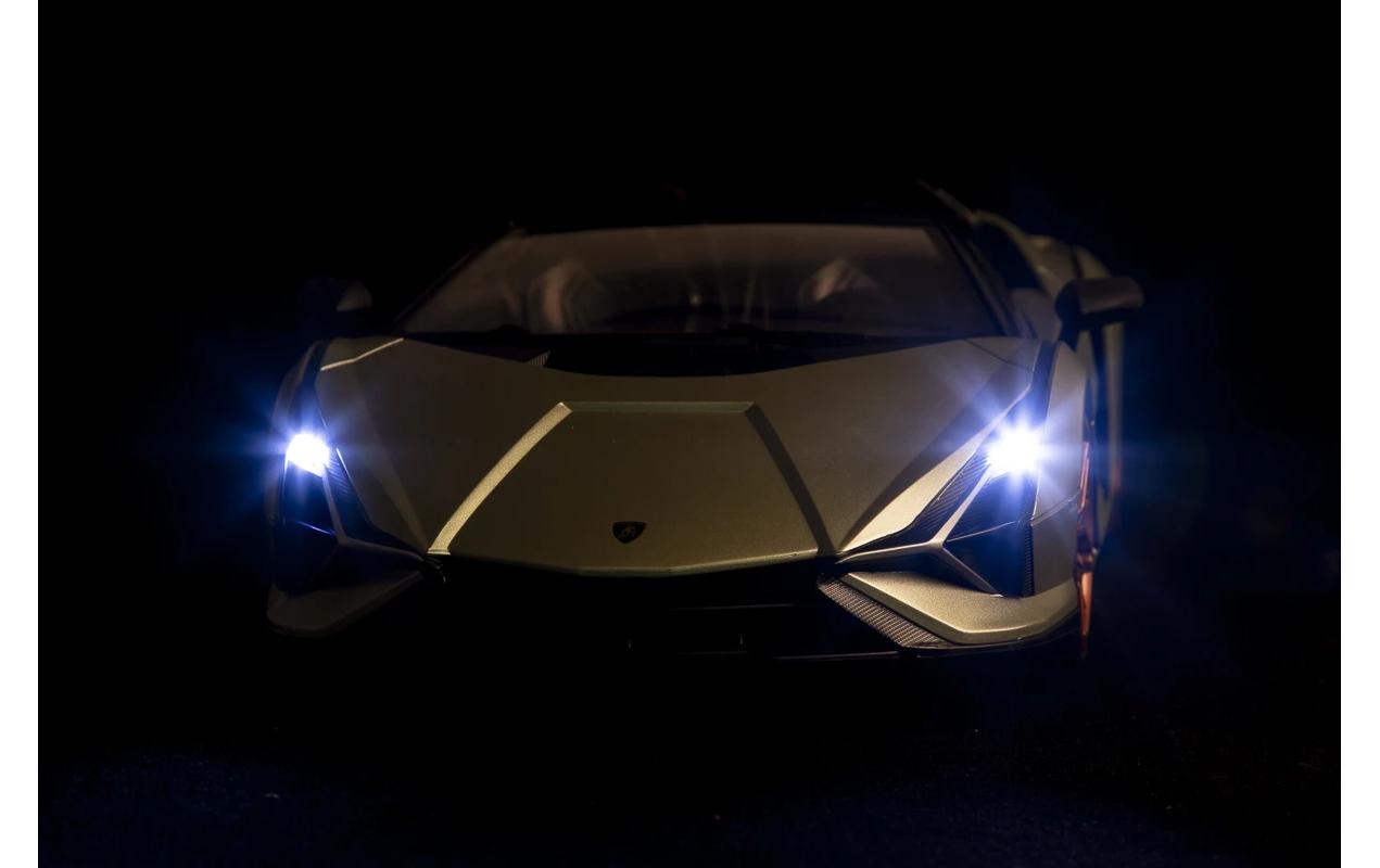 Auto Lamborghini Sian mit Licht, Grün, 1:12Ferngesteuerter Sportwagen mit Licht für Kinder ab 6 Jahren