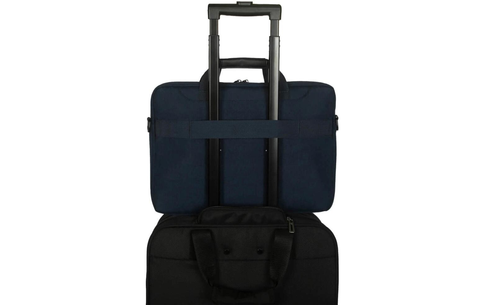 Notebooktasche GeoLite EcoSmart 15-16'' NavySchlanke Notebooktasche mit abnehmbarem Schultergurt und Soft-Griff