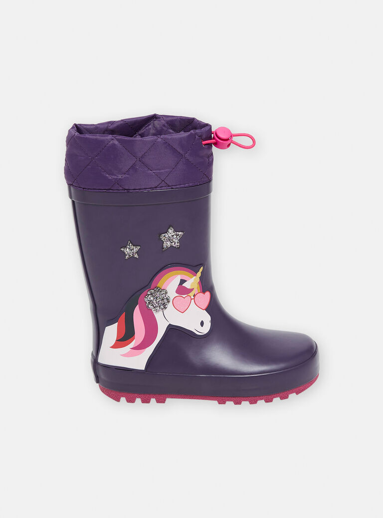 Bottes de pluie violettes