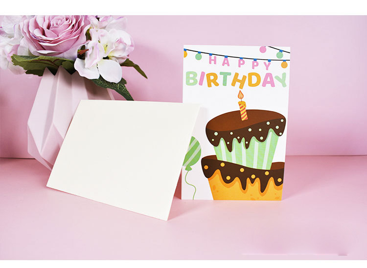 (72-tlg. Set) Glückwunschkarten Geburtstags Doppelkarten mit Sticker   Umschläge - Birthday Party