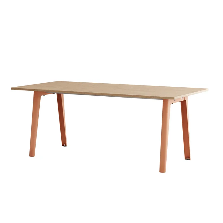 TipToe - NEW MODERN Esstisch 95 x 190 cm, Eiche / ashpink