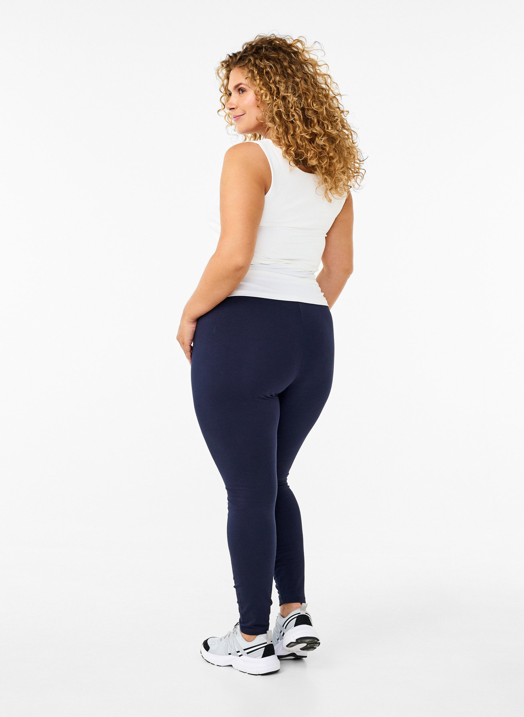 Leggings i bomuld med foer