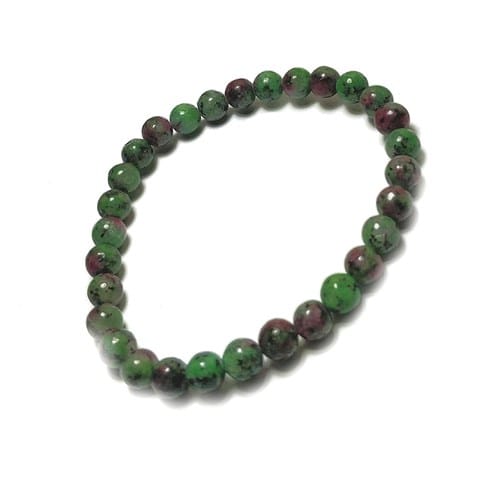 Bracelet 4 mm en rubis zoisite