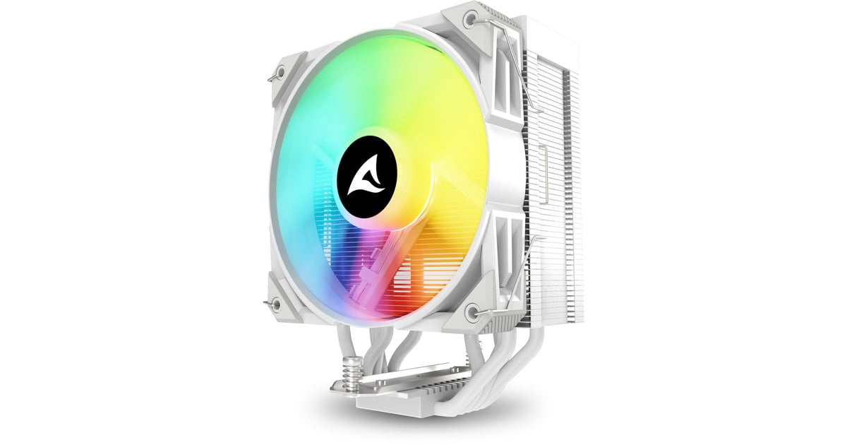 SharkoonA50 RGB CPU-koeler  (Wit, 4-pins PWM fan-connector)