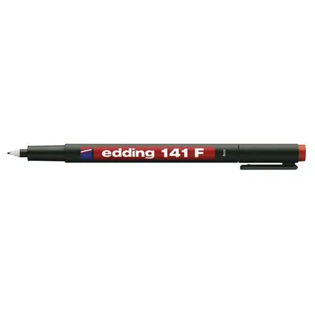 edding 141 Folienschreiber, F, rot, permanent, 0.6mm