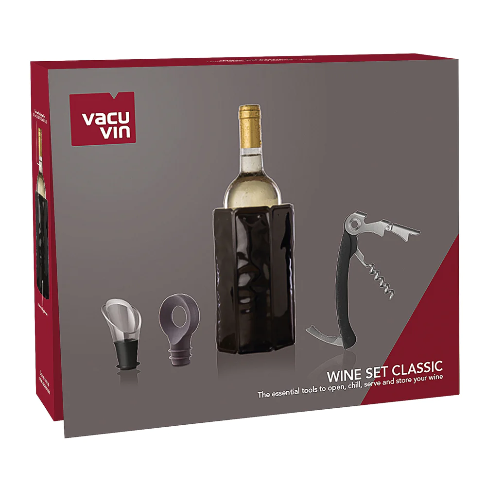 Coffret pour Le vin Set Classic 4 pièces Vacuvin