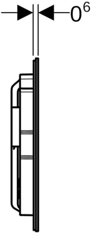 Geberit - Sigma 40 - Drukplaat - Glas Wit