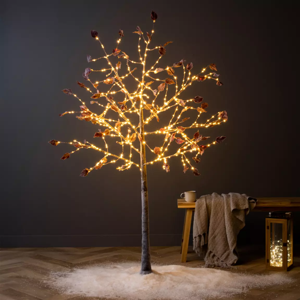 Arbre lumineux 480 LED (H180 cm) Bouleau Cressy Blanc chaud