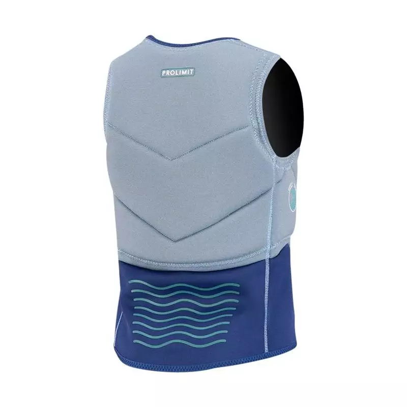 Gilet impact kitesurf/windsurf PROLIMIT PureGirl Slider Vest Half PaddedFrontzip Blue/Navy