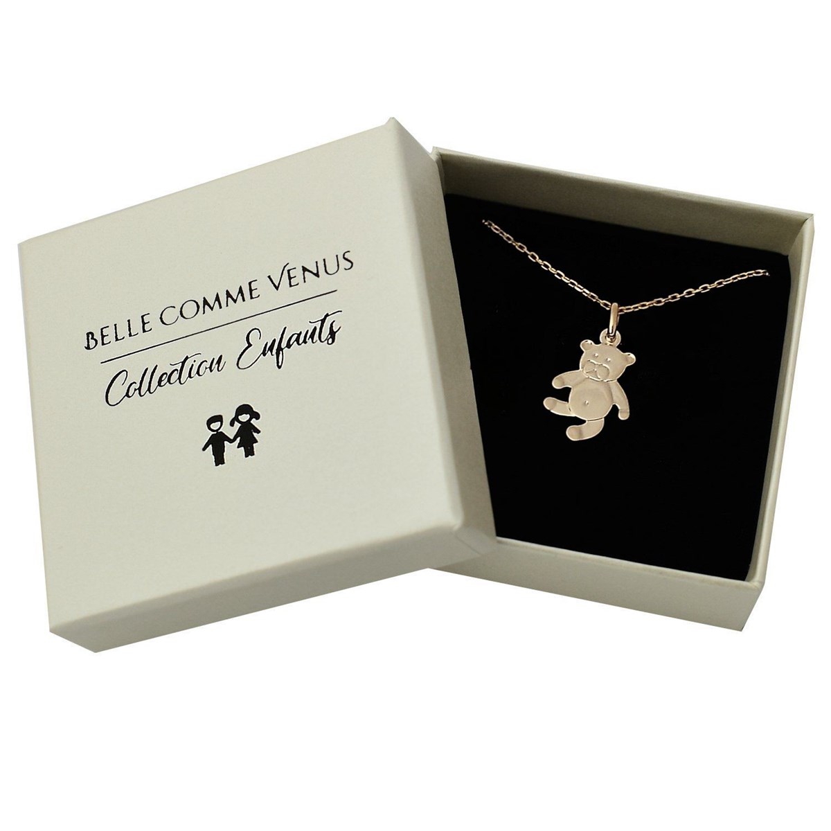 Collier petit ourson Plaqué OR 750 3 microns