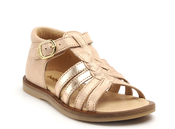 Babybotte nu pieds enfant tourbillon or