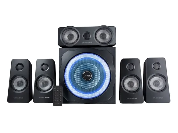 Trust GXT 658 TYTAN - Højttalersystem - 5.1-kanal - 90 Watt (Total) - sort