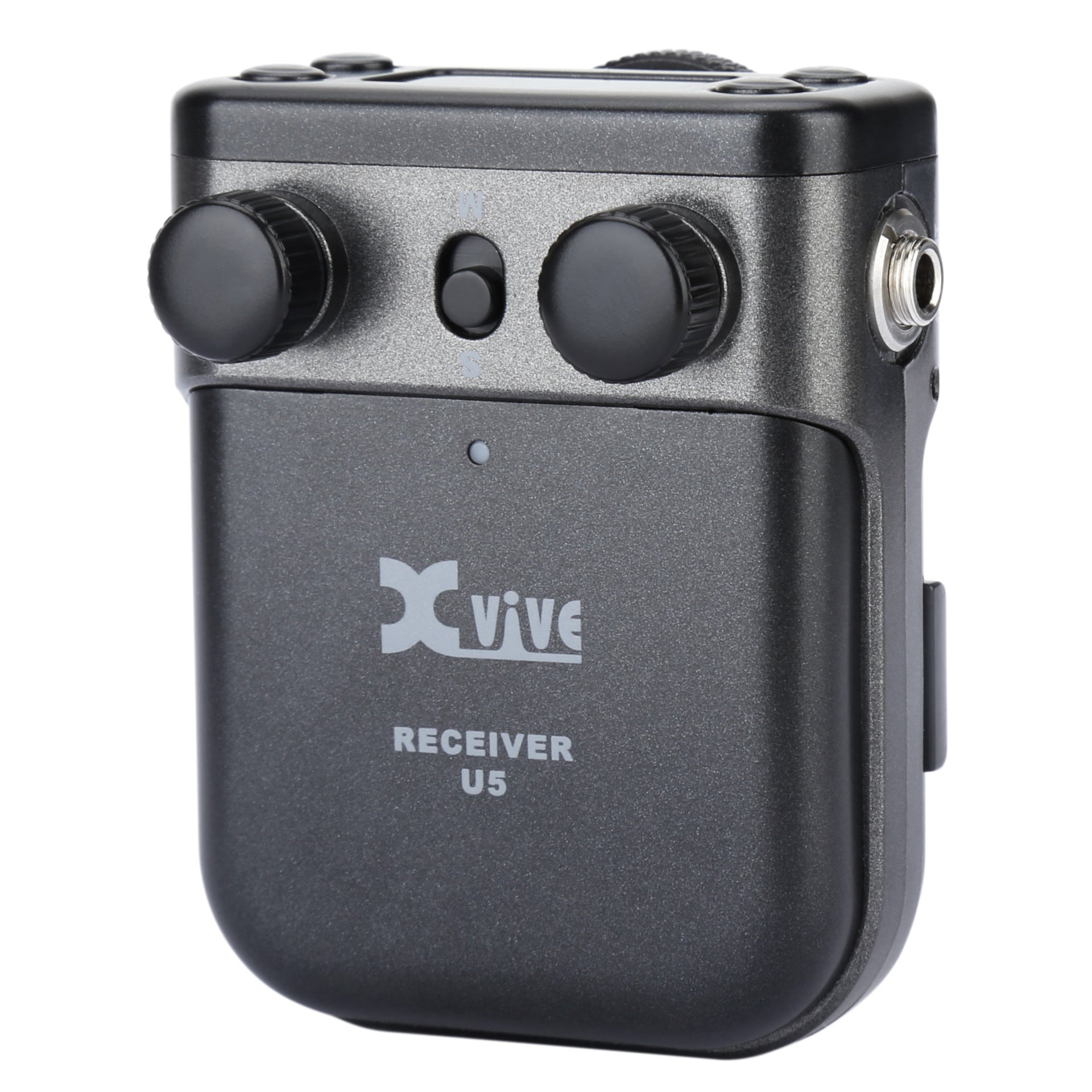 Xvive U5 SET T2 tweekanaals draadloze dasspeldmicrofoon