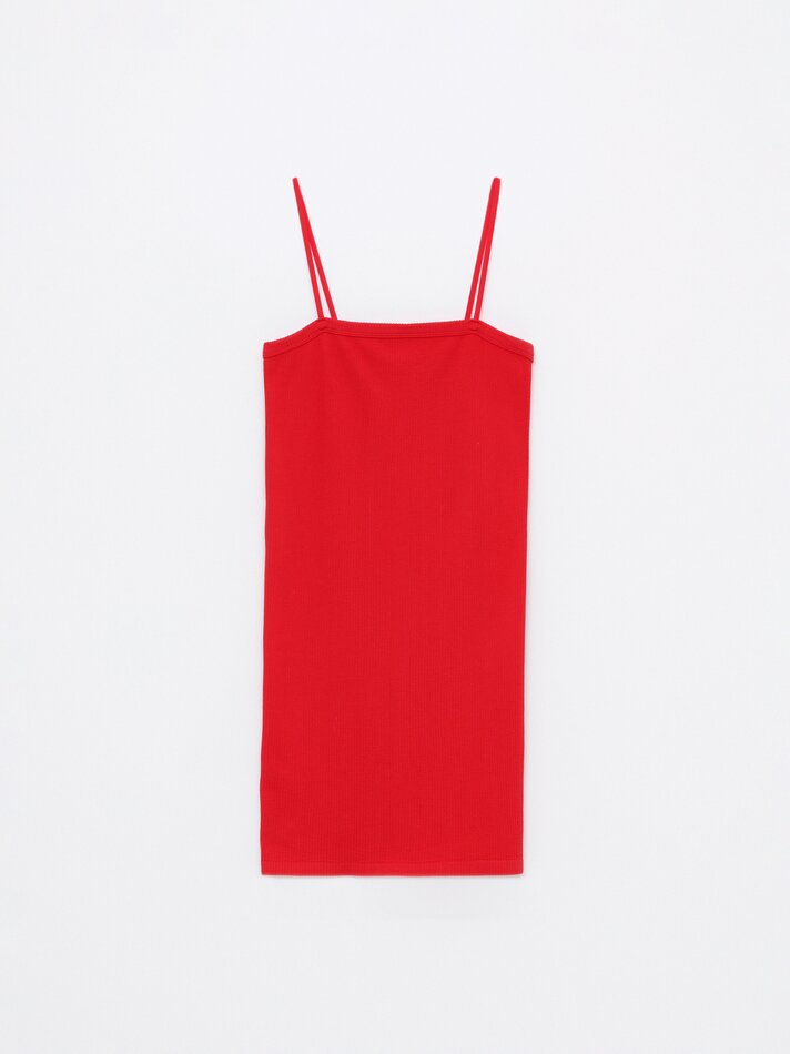 Vestido sem costura - Vermelho