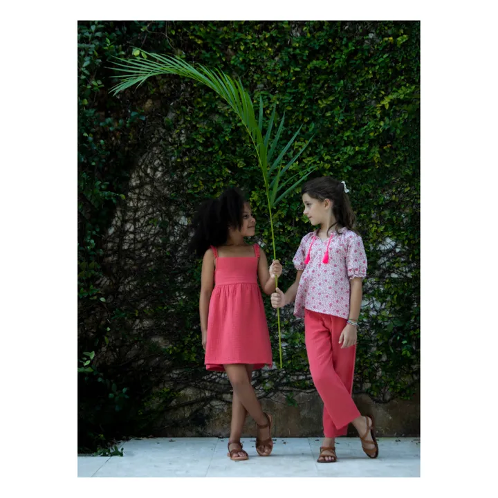 Petite Lucette Pantalon Coton Bio Paul | Rouge