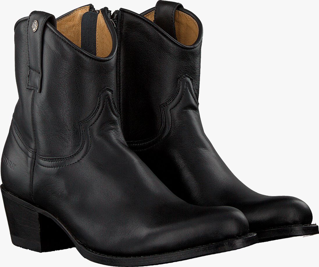 SENDRA zwarte sendra enkellaarsjes 16751
