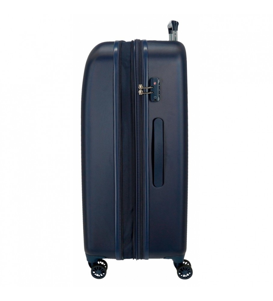 Mala rígida Movom Riga tamanho médio, 70 cm, azul marinho