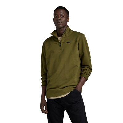 Sweatshirt zippé homme Half Zip Tweeter VERT G-STAR