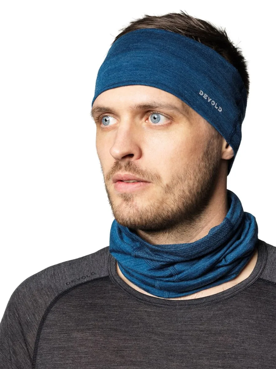 Devold Running Headband Anthracite