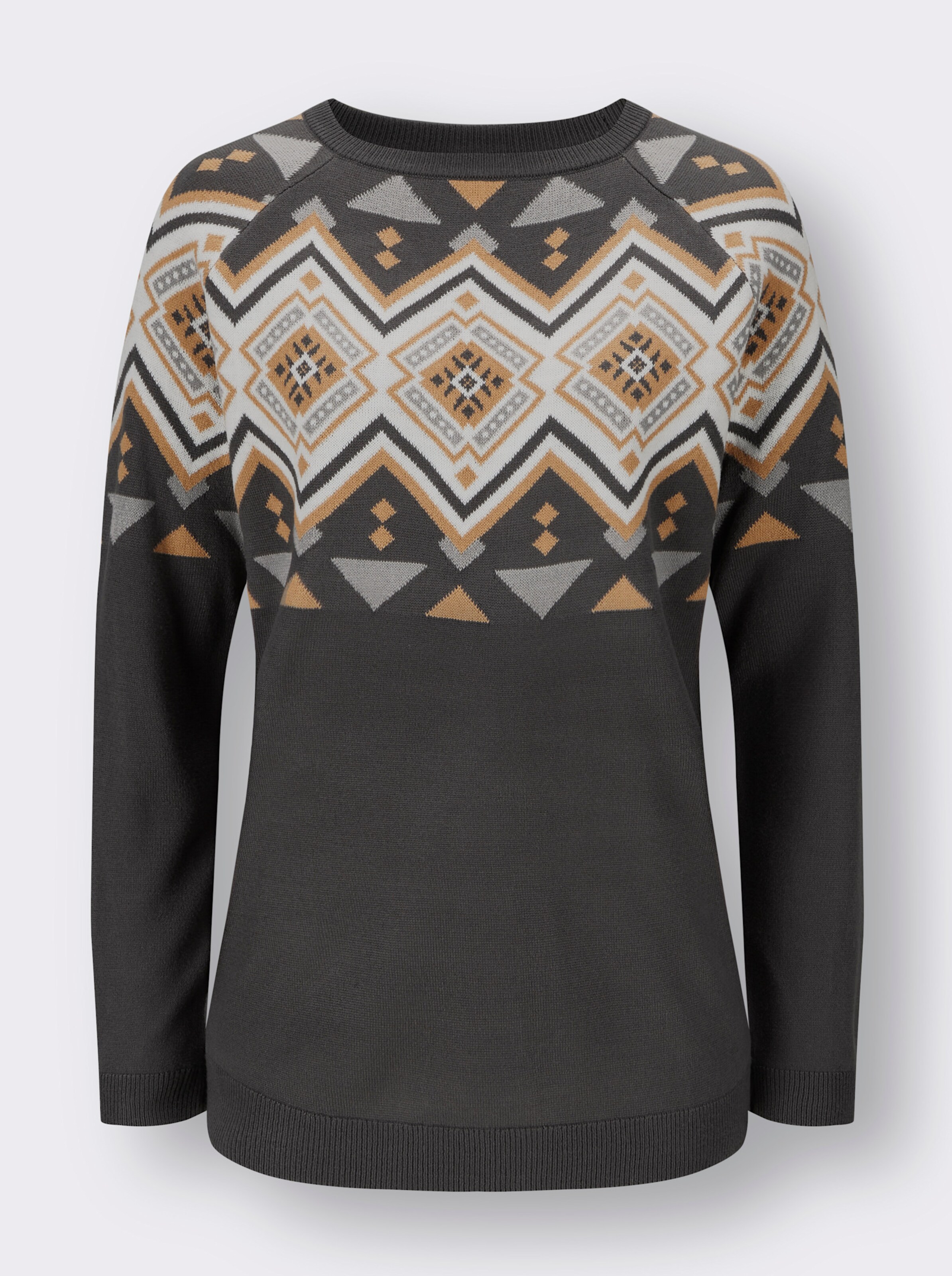Rundhals-Pullover