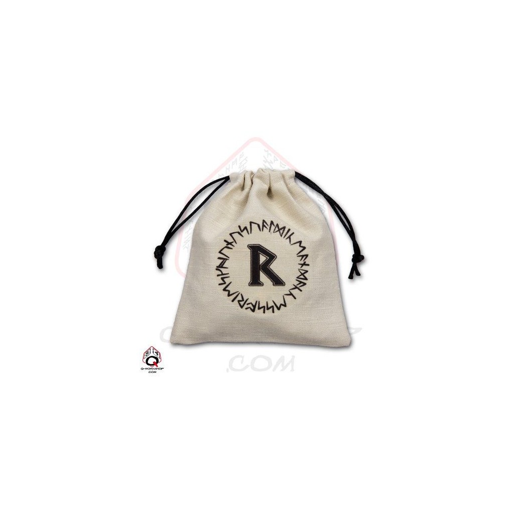 Bourse - Runic : Beige et Noir
