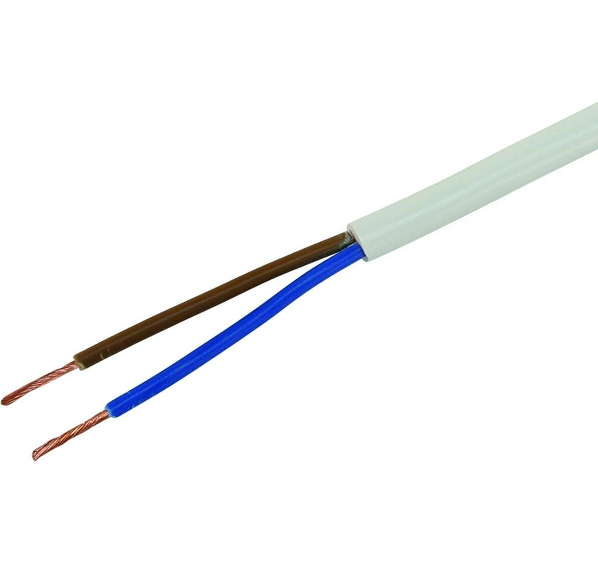 Installationskabel TD 2 x 1.0 mm², 100 m WeissInstallationskabel