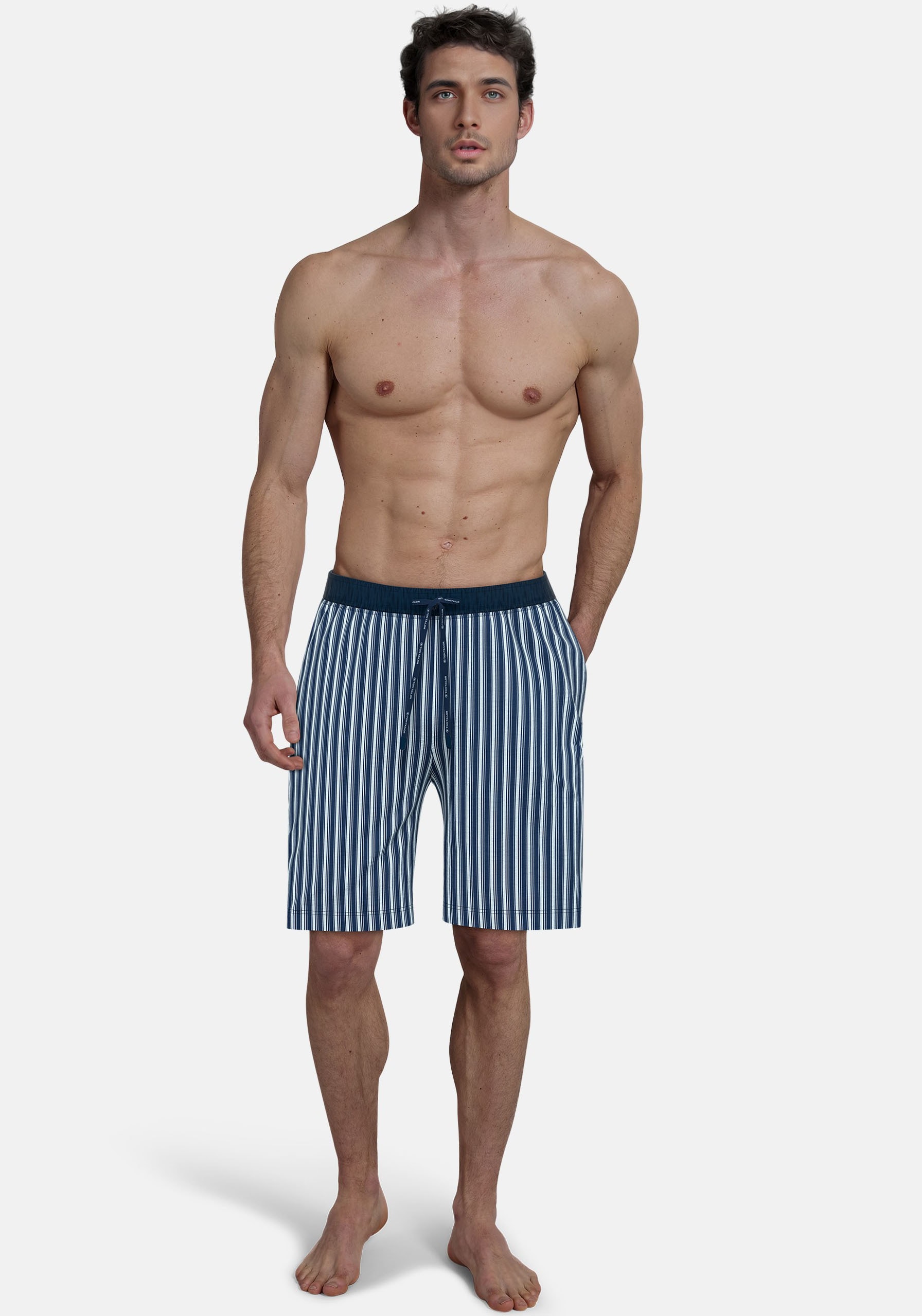 TOM TAILOR Bermudas »Kilkenny«  Bindeband, Seitentaschen, locker, bequem, atmungsaktiv, elastisch