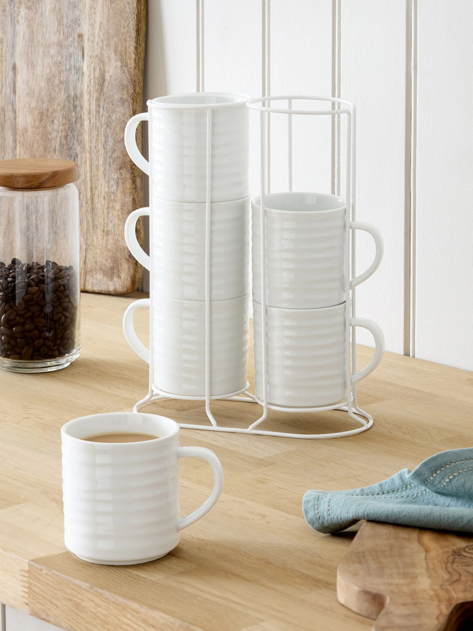 Set van 6 Malvern stapelbekers