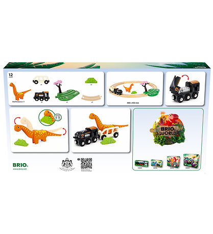 BRIO World Schienen - Cirkelsæt Dinosaur - 12 Teile - 36098
