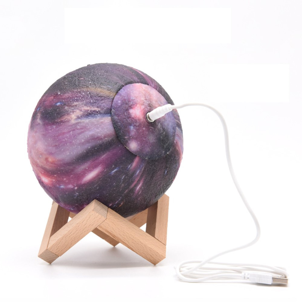 (Ø15cm) 3D LED Mond Lampe Nachtlicht USB Deko Beleuchtung mit Touch   Fernbedienung - Bunt