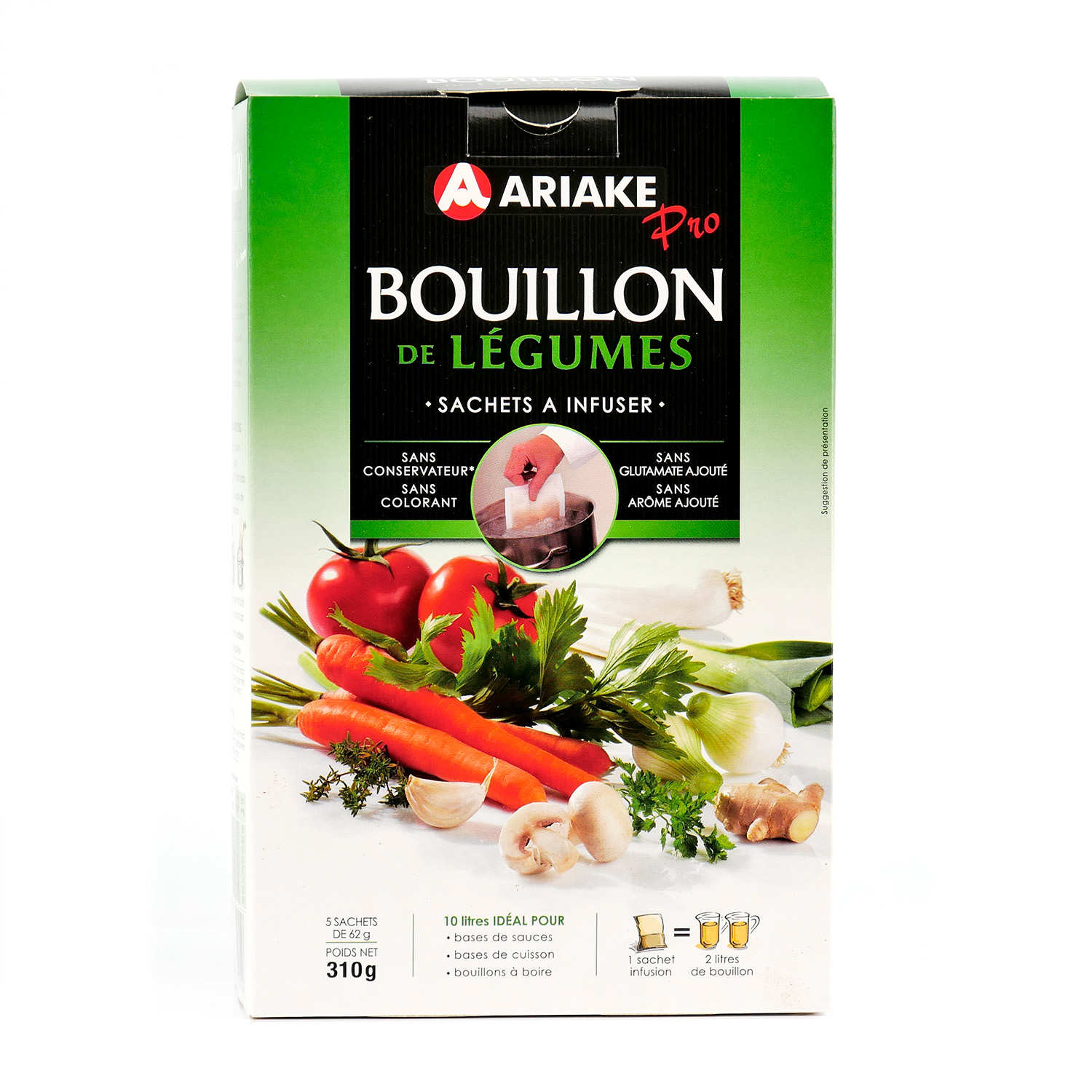 Bouillon de légumes - Ariaké - Gros conditionnement 10L