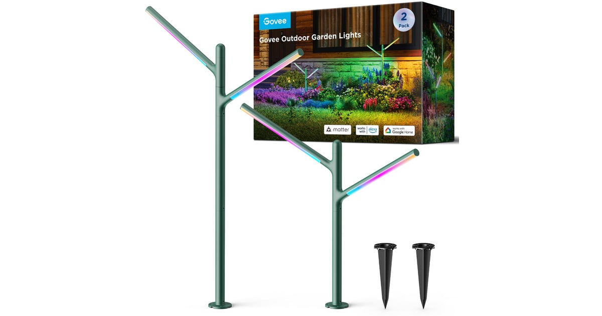 GoveeOutdoor Garden Lights - 2-pack sfeerverlichting  (2,4GHz-wifi + Bluetooth)