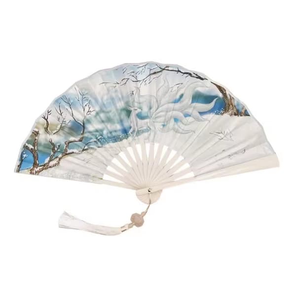 Vifte - Stor 27 cm - M26 - 9-halet - Vinterlandskap