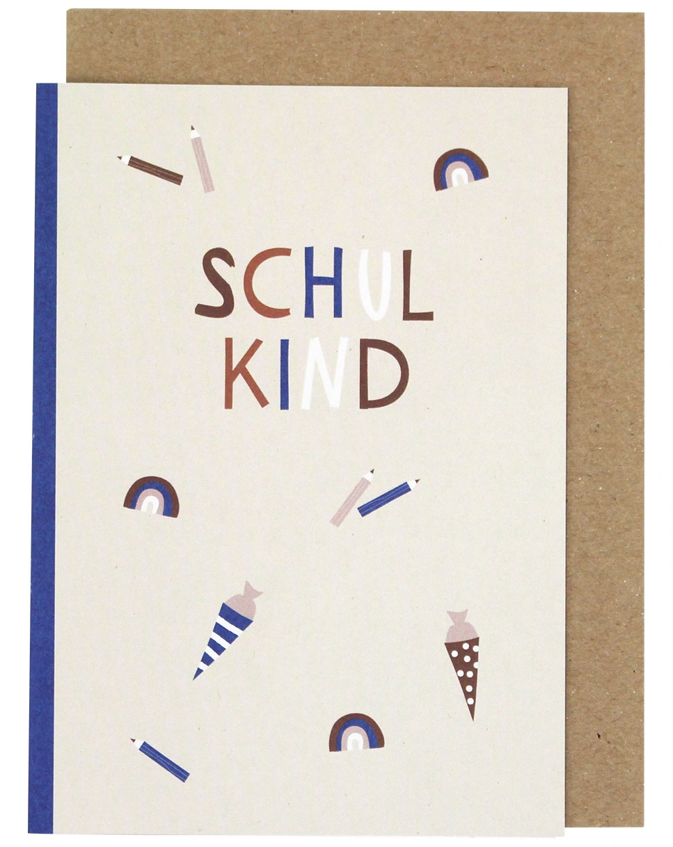 Klappkarte SCHULKIND 2er-Set