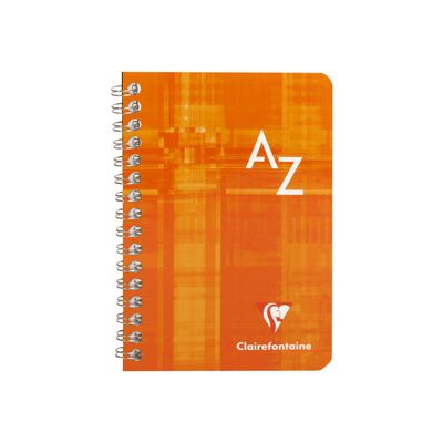 Clairefontaine - Répertoire à spirale 9,5 x 14 cm - 100 pages - petits carreaux (5x5 mm) - disponible dans différentes couleurs