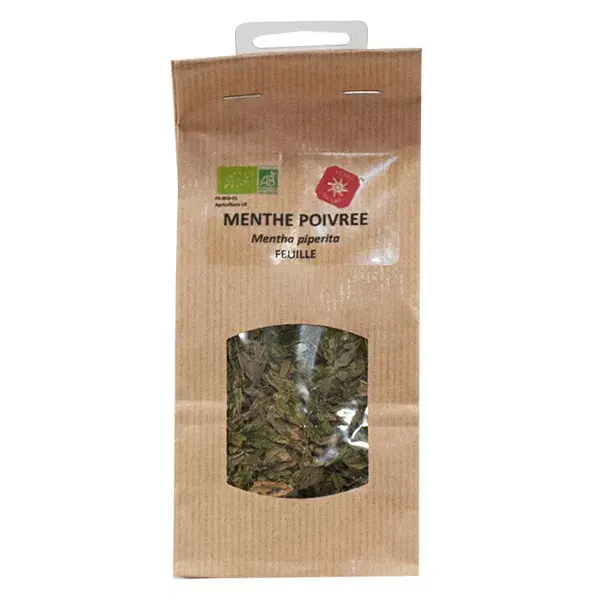 Chá de ervas orgânico de folhas de hortelã-pimenta Vit'all+ 30g
