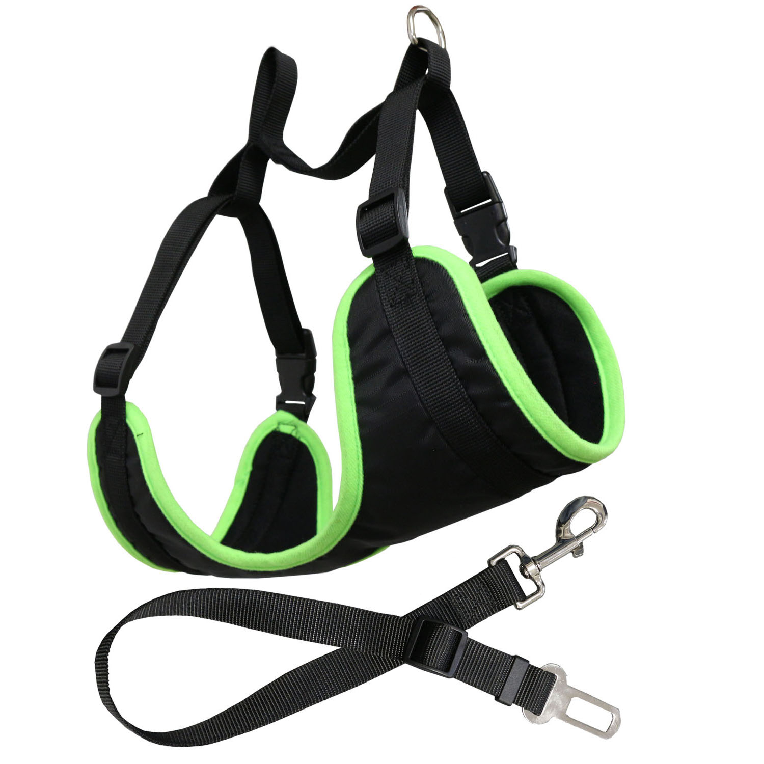 Cinto de segurança ajustável para cães Yatek, compatível com a maioria dos veículos, material resistente, tamanho G.