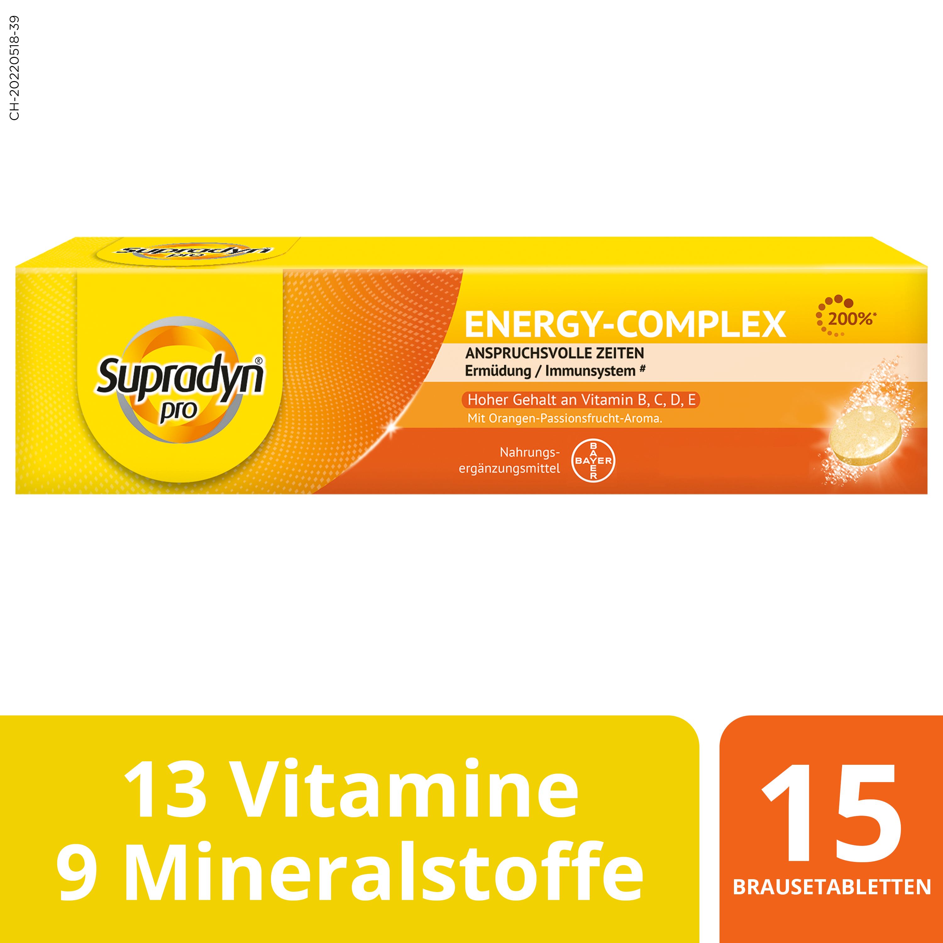 SUPRADYN pro energy-complex Brausetabl 15 Stk