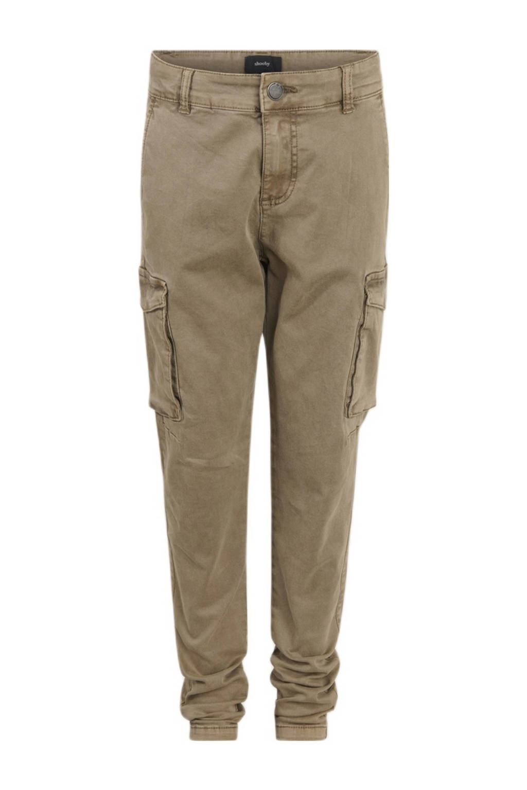 Shoeby regular fit cargobroek kaki