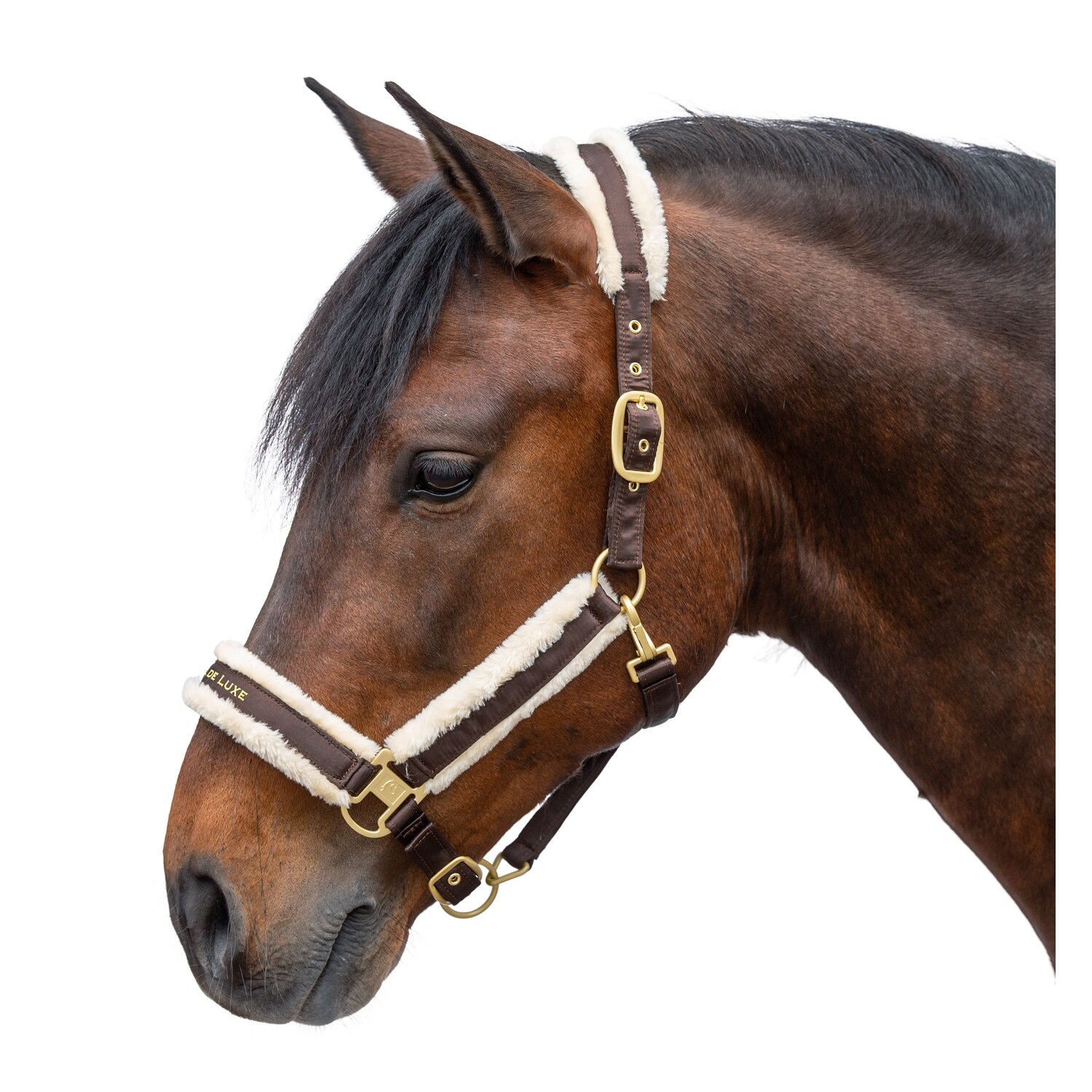 Cheval de Luxe Halfter FauxFur - chocolate