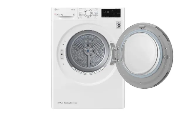 LG RH80V3AV6N - Tørremaskine - Wi-Fi - bredde: 60 cm - dybde: 69 cm - højde: 85 cm - frontbetjening - hvid