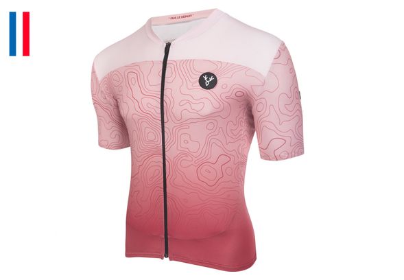 Maillot Manches Courtes LeBram Grand Ballon Rouge Coupe Ajustée