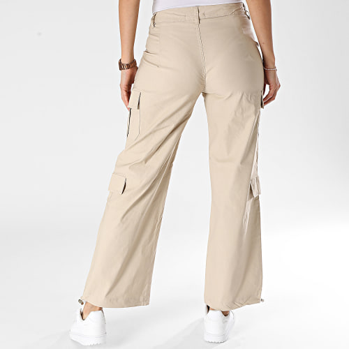 Pantalon Cargo Femme Beige